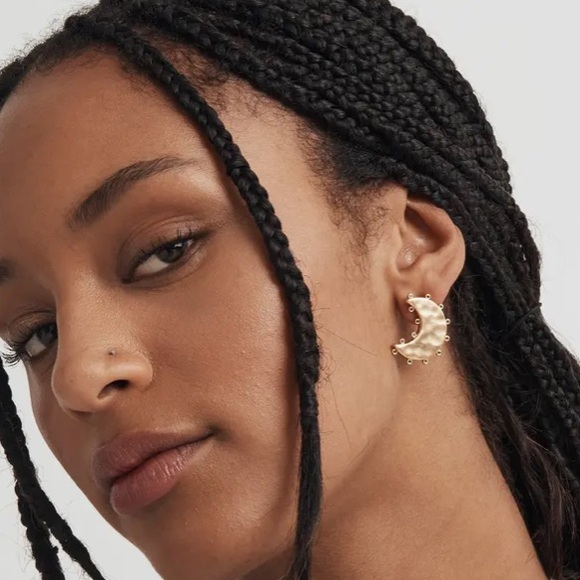 Madewell Celestial Dotted Moon Statement Stud
Earrings NWT - Picture 3 of 10